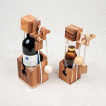 Modèle grand et petit de casse-tête bouteille en bois – Jeux Faugère