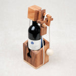 Casse-tête bouteille de vin en bois grand modèle – Jeux Faugère