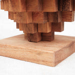 Casse-tête Big Top en bois – détail du socle et de la structure