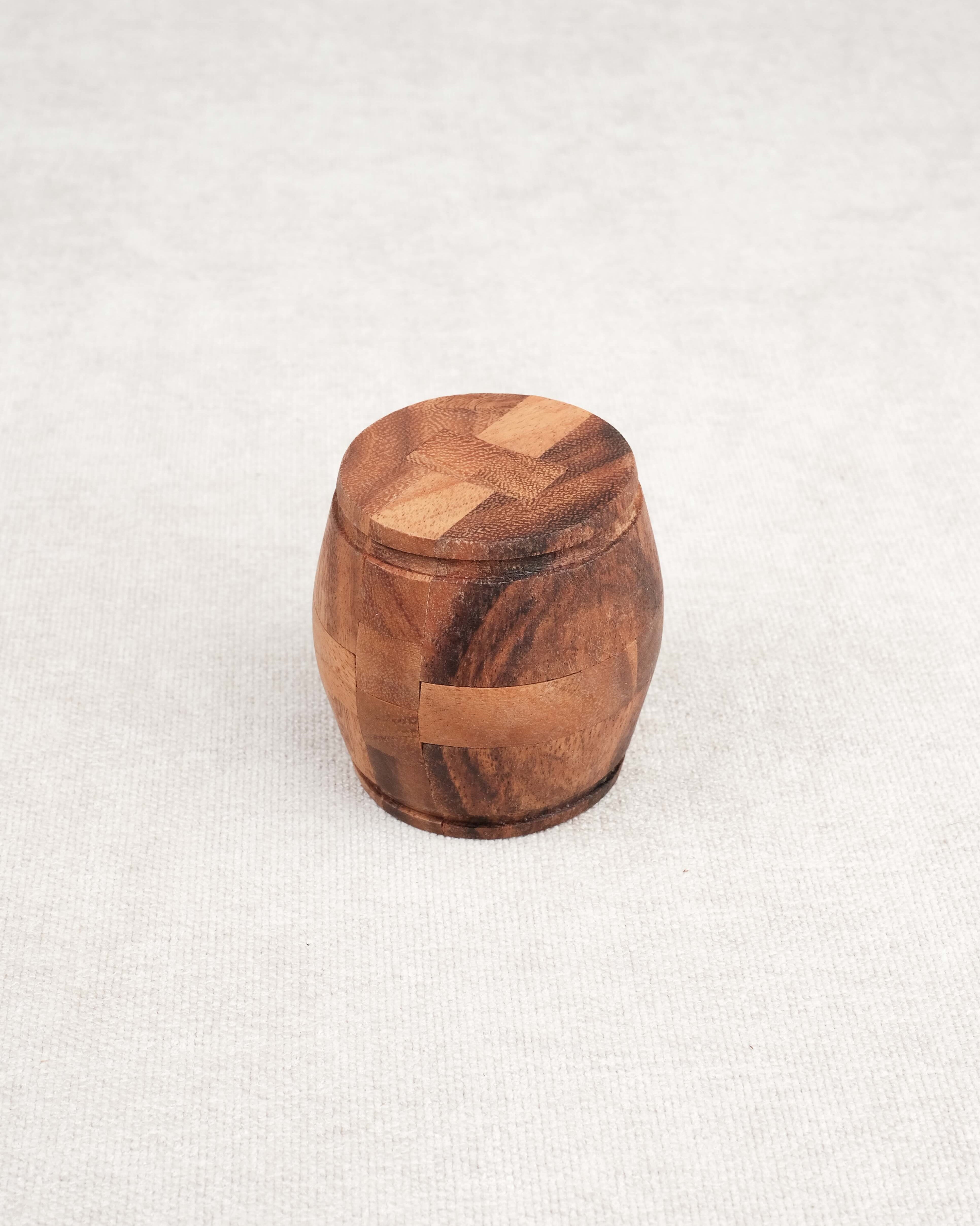 Casse-tête en bois La Barrique – puzzle 3D en forme de tonneau