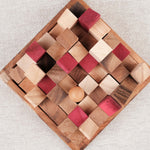 Casse-tête La Cité Infernale en bois vue du dessus – Jeu de logique et patience multi-combinaisons – Jeux Faugère