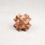 Casse-tête en bois Antivirus M — puzzle à démonter et remonter, forme géométrique complexe.