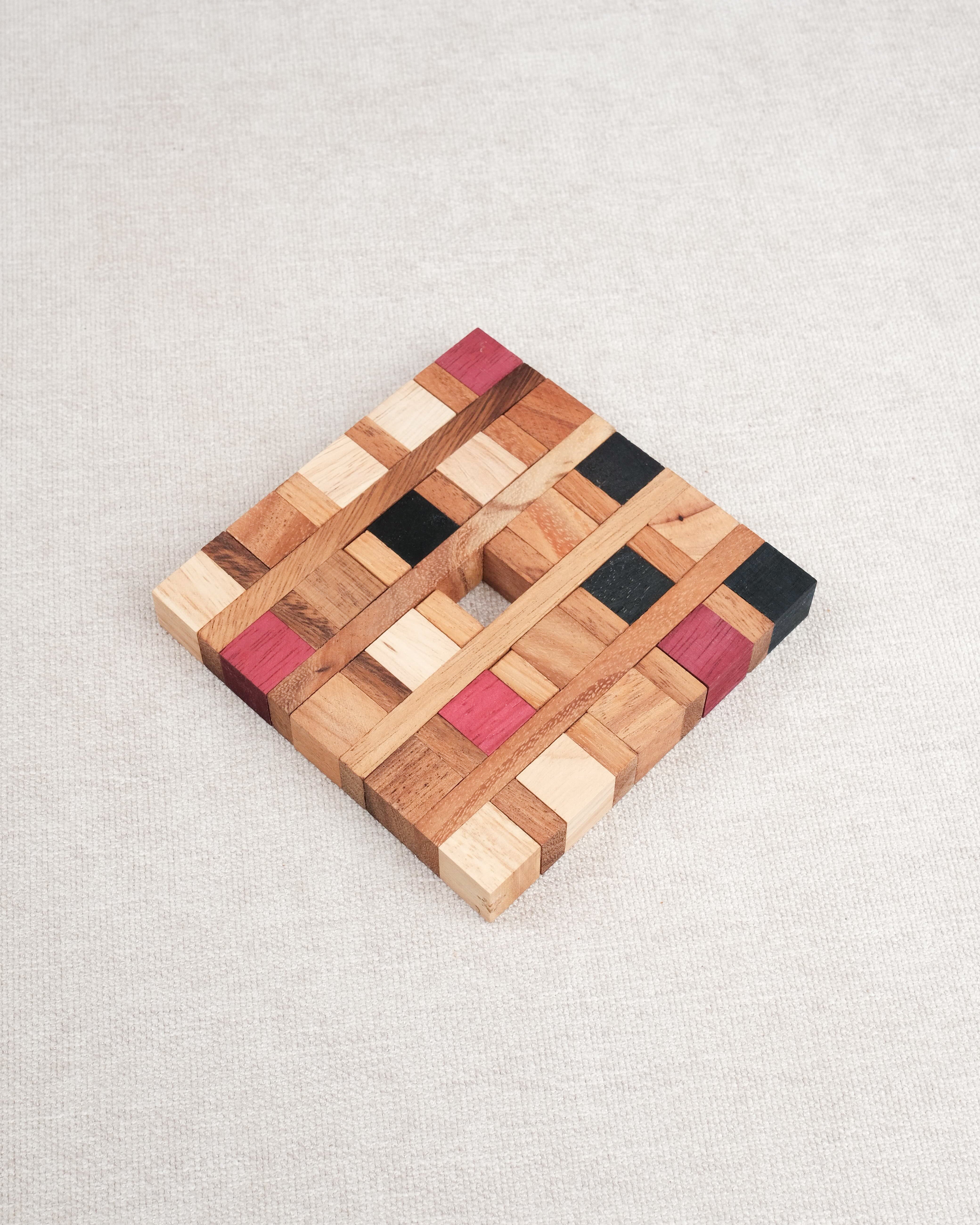 Casse-tête en bois Dessous de Plat assemblé – Puzzle démonter/remonter Jeux Faugère