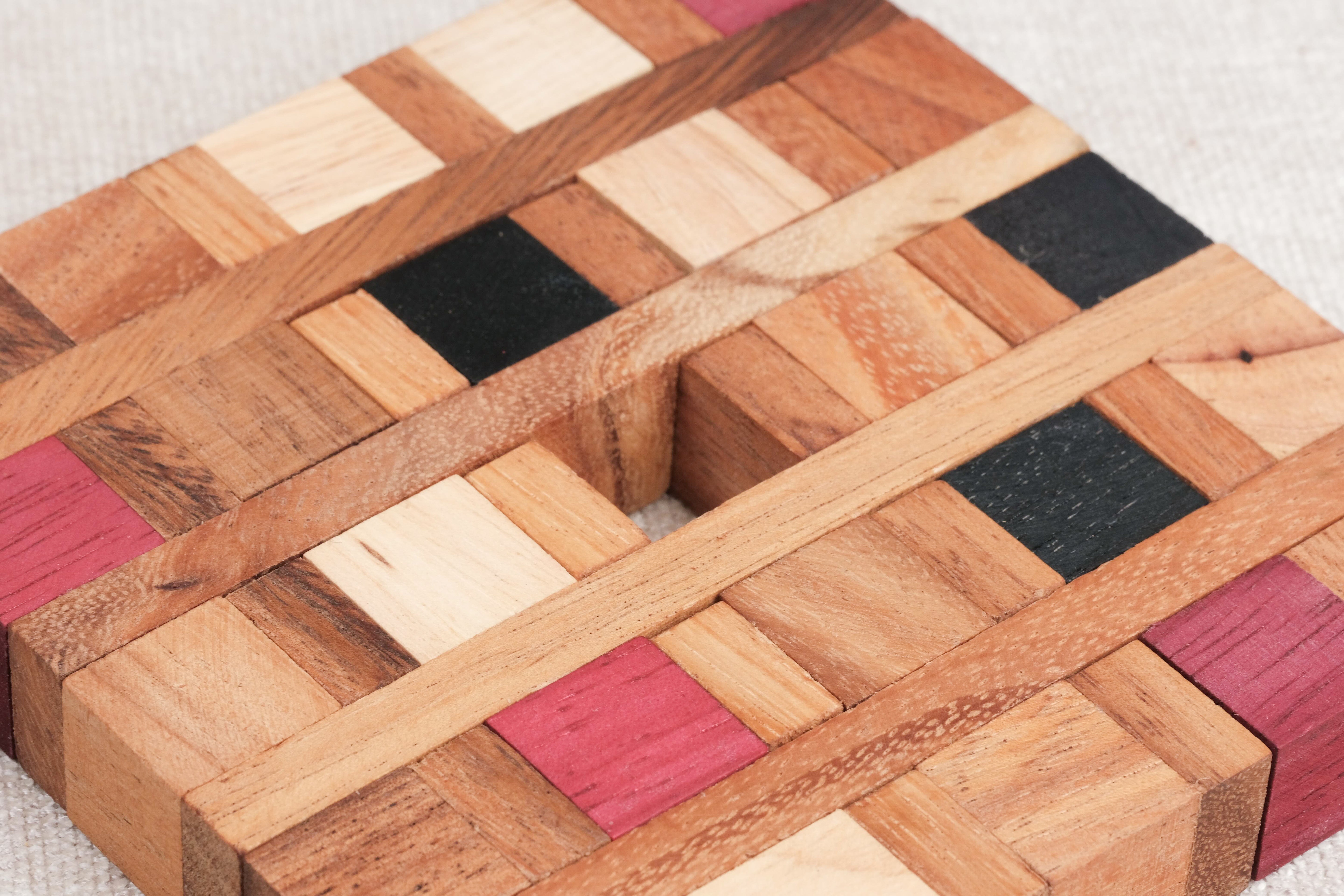 Dessous de Plat casse-tête en bois Acacia et Hévéa – Challenge Suprême Jeux Faugère