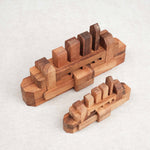 Casse-tête en bois Bateau – version L et version M comparées