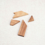 Pièces en bois du mini casse-tête Le T à assembler – Jeux Faugère