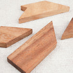 Casse-tête en bois Le T avec ses quatre pièces géométriques – Jeux Faugère