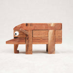 Casse-tête en bois L’Éléphant – vue de profil du puzzle animal