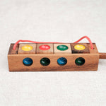 Casse-tête rectangulaire en bois avec couleurs alignées – Jeux Faugère