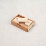 Casse-tête en bois Square dans sa boîte, puzzle multi-combinaisons.