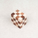 Casse-tête en bois Double Cube Serpent reconstitué – Jeux Faugère