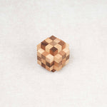 Casse-tête en bois Fonzo – cube puzzle 3D de 33 pièces à démonter et remonter