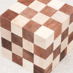 Cube Anaconda en bois, vue rapprochée – Jeux Faugère