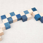 Cube Serpent bleu déplié – Jeux Faugère