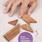 Mini casse-tête en bois Le T offert