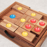 Puzzle L’Âne rouge – L, casse-tête coulissant en bois – Jeux Faugère