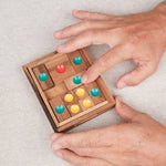 Puzzle L’Âne rouge – M, casse-tête coulissant en bois – Jeux Faugère