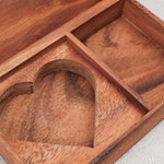 Coffret vide avec emplacement en forme de cœur – Double Tangram Cœur Jeux Faugère