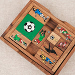 Puzzle L’Âne rouge foot – Casse-tête logique en bois avec personnages de football
