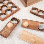 Casse-tête Easy Box en bois démonté avec ses pièces et billes, puzzle logique pour enfants et adultes – Jeux Faugère