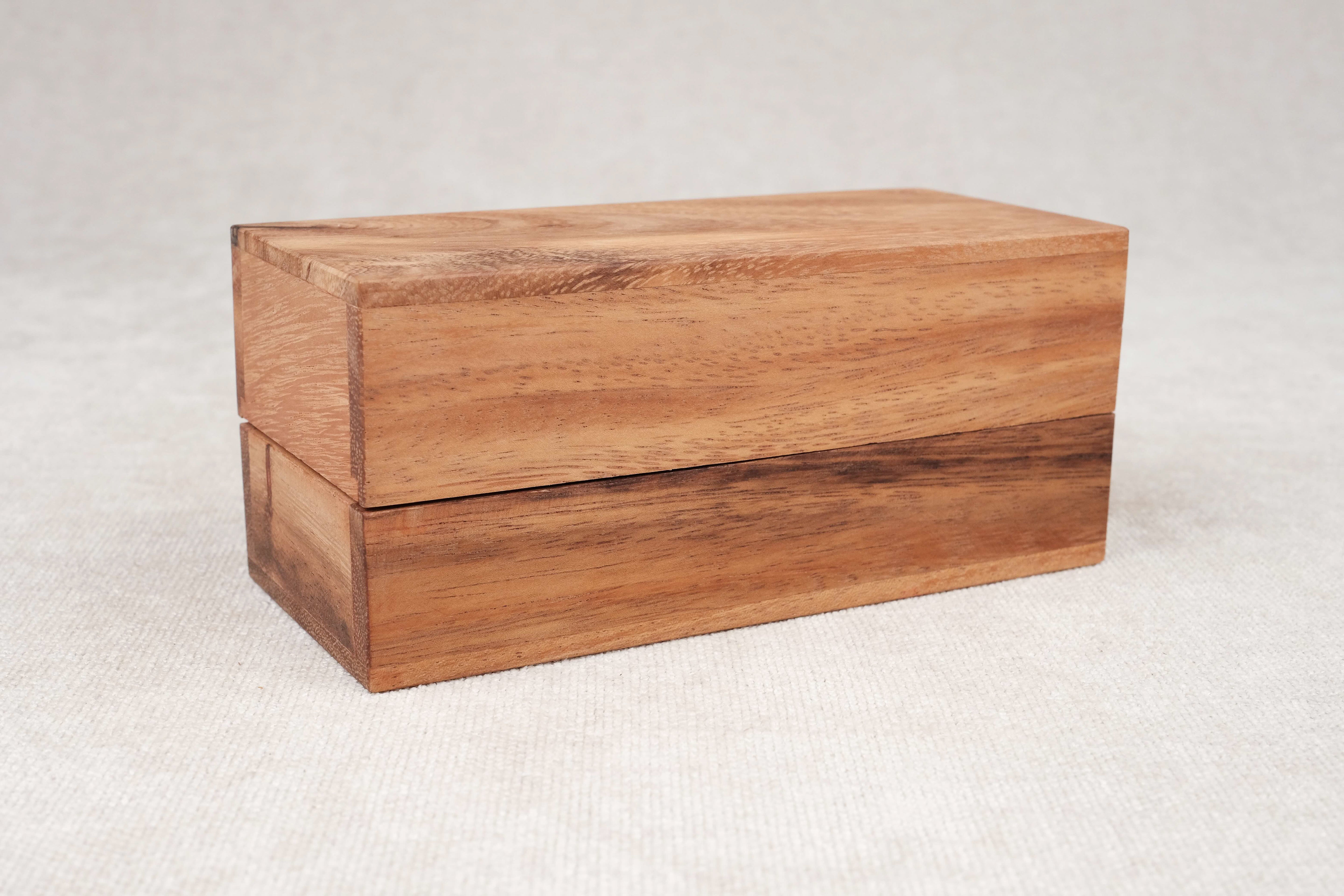 Boîte en bois du casse-tête Double Cube – rangement pratique Jeux Faugère