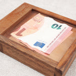 Okazou – Casse-tête boîte secrète en bois avec billet de banque enfermé – Jeux Faugère