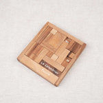 Calendrier puzzle casse-tête en bois avec pièces assemblées