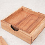 Coffret vide du casse-tête Les 4 T en bois massif