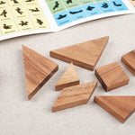 Pièces géométriques du tangram en bois prêtes à assembler – Tangram et son Livret Jeux Faugère