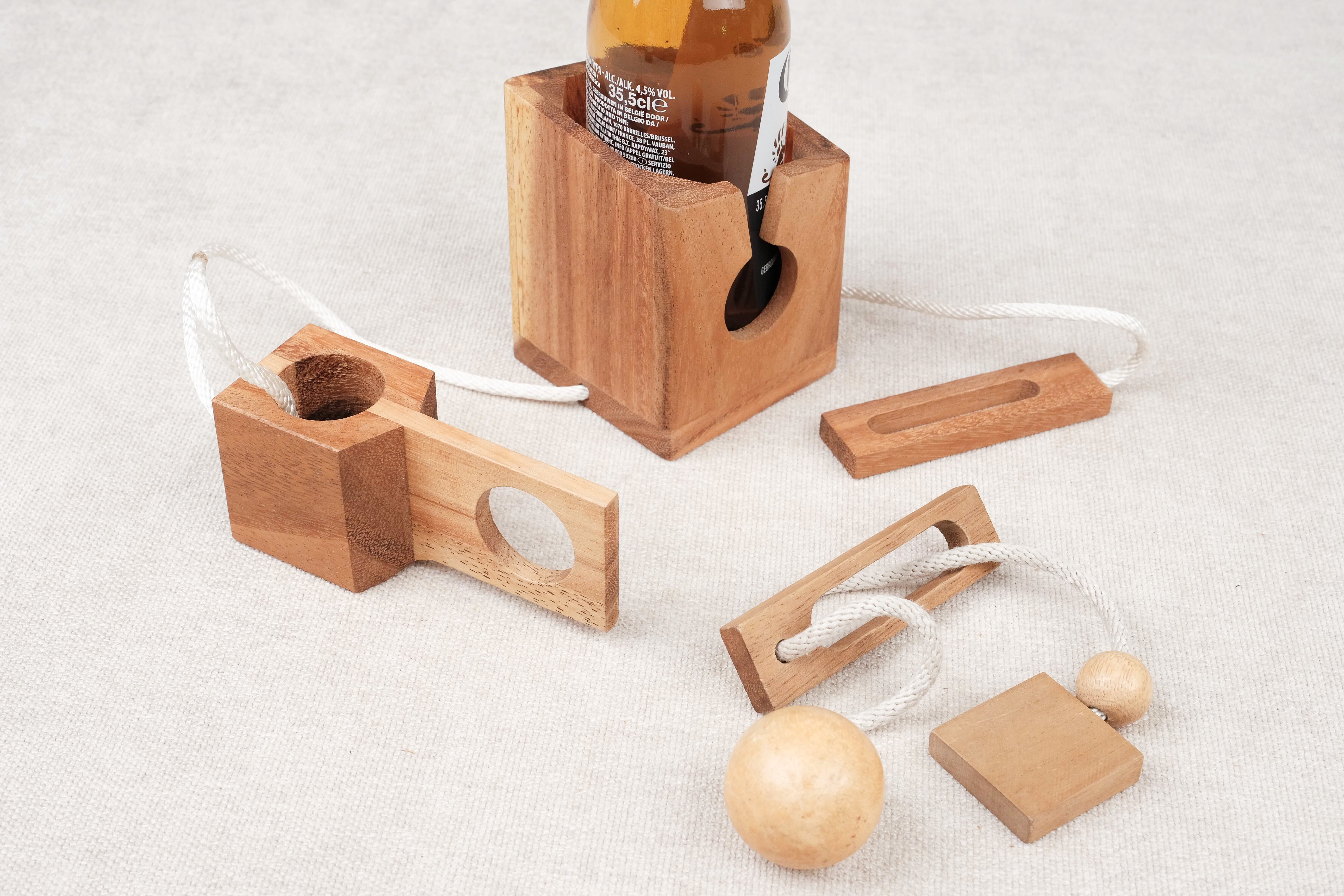 Casse-tête bouteille bière démonté – Jeux Faugère