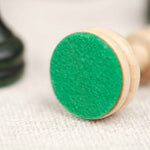 Pièces du jeu d’échecs XL vert – base en feutrine verte pour protéger l’échiquier