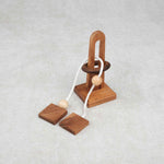 Casse-tête Anneau Magique en bois avec ficelle et anneau