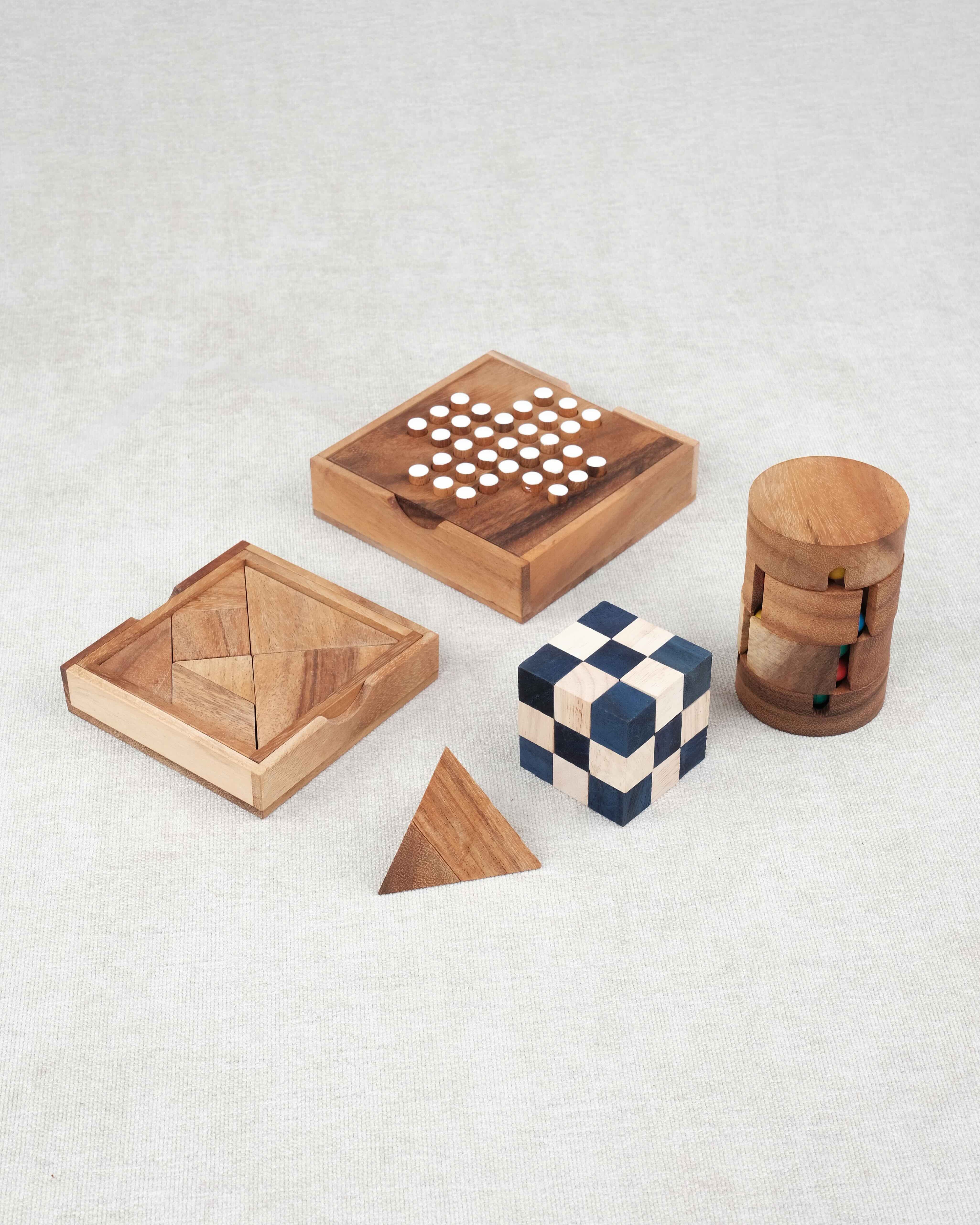 Pack Malin casse-têtes en bois Ça se complique #1 – ensemble des casse-têtes