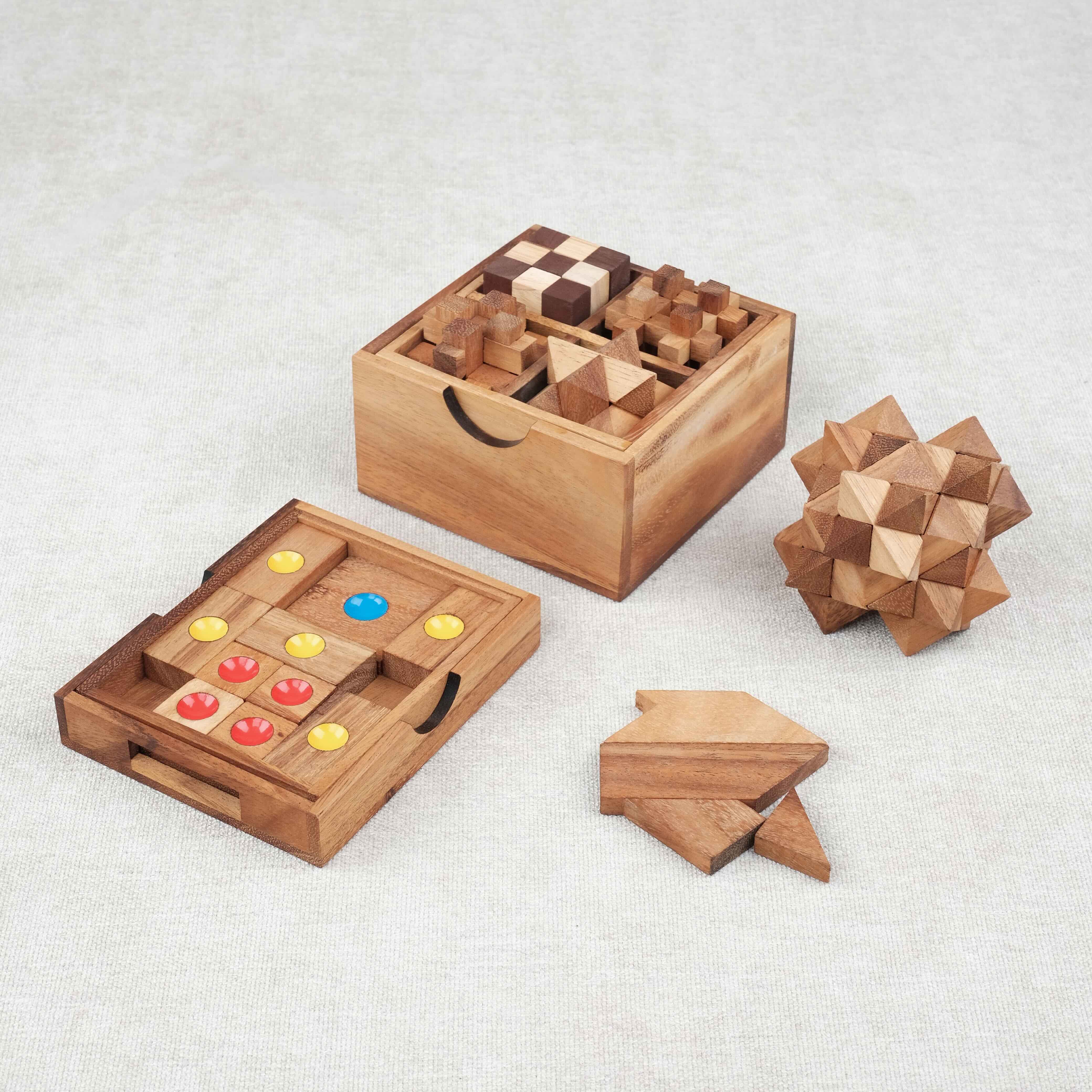 Pack Malin casse-têtes en bois Ça se complique #2 – ensemble de casse-têtes