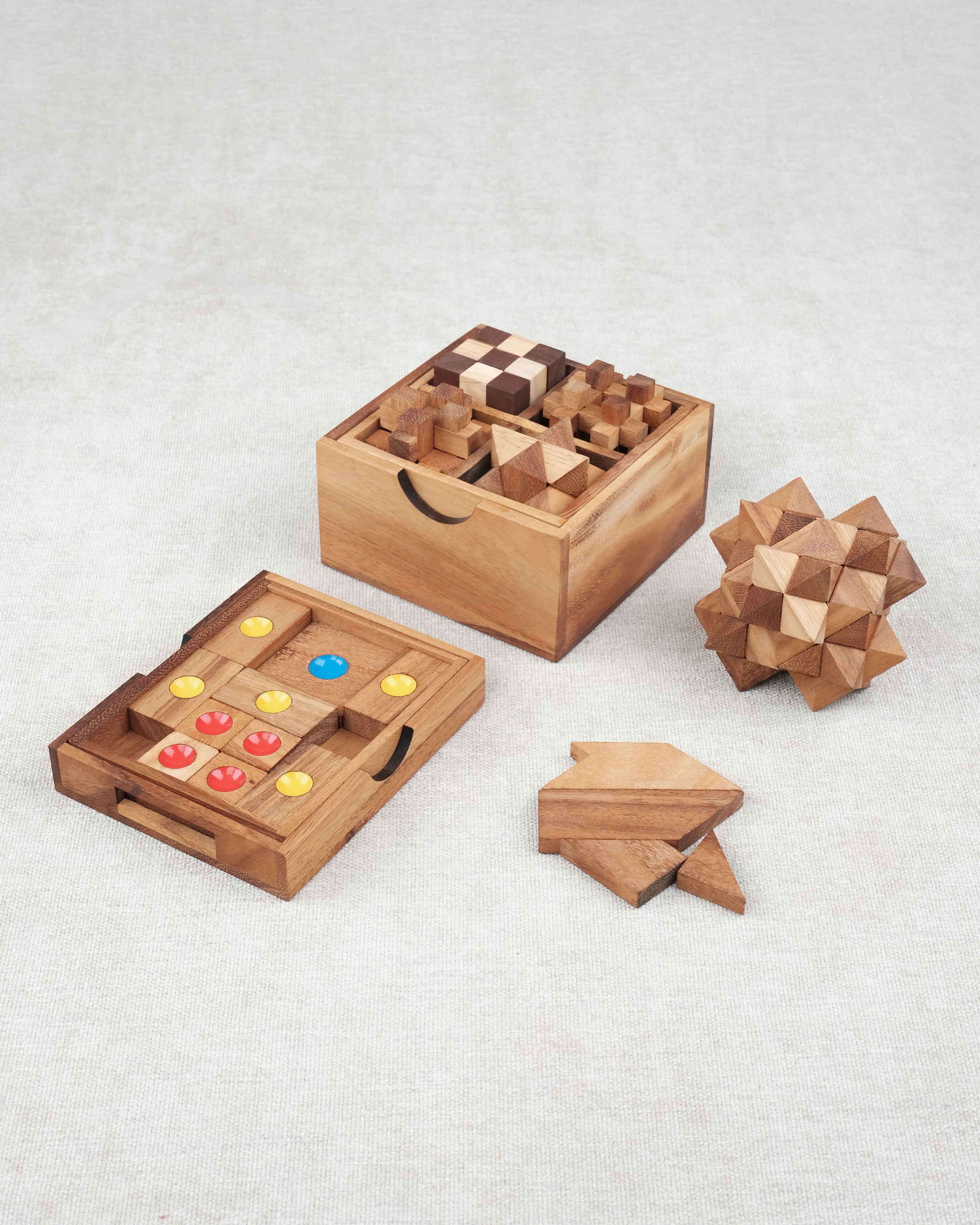 Pack Malin casse-têtes en bois Ça se complique #2 – ensemble de casse-têtes