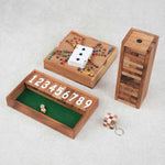 Pack Malin Jeux Stratégiques en bois #2 – Ferme la Boîte, Jenga, TOCK et mini casse-tête