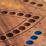 Plateau de Tock 4 joueurs sérigraphié en bois foncé