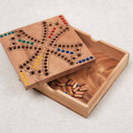 TOCK 4 joueurs version coffret bois ouvert avec pions