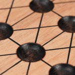 Détail des intersections gravées du plateau Fanorona