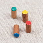 4 pions colorés de Serpents et Échelles