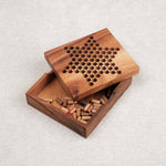 Plateau S des Dames Chinoises ouvert avec pions colorés