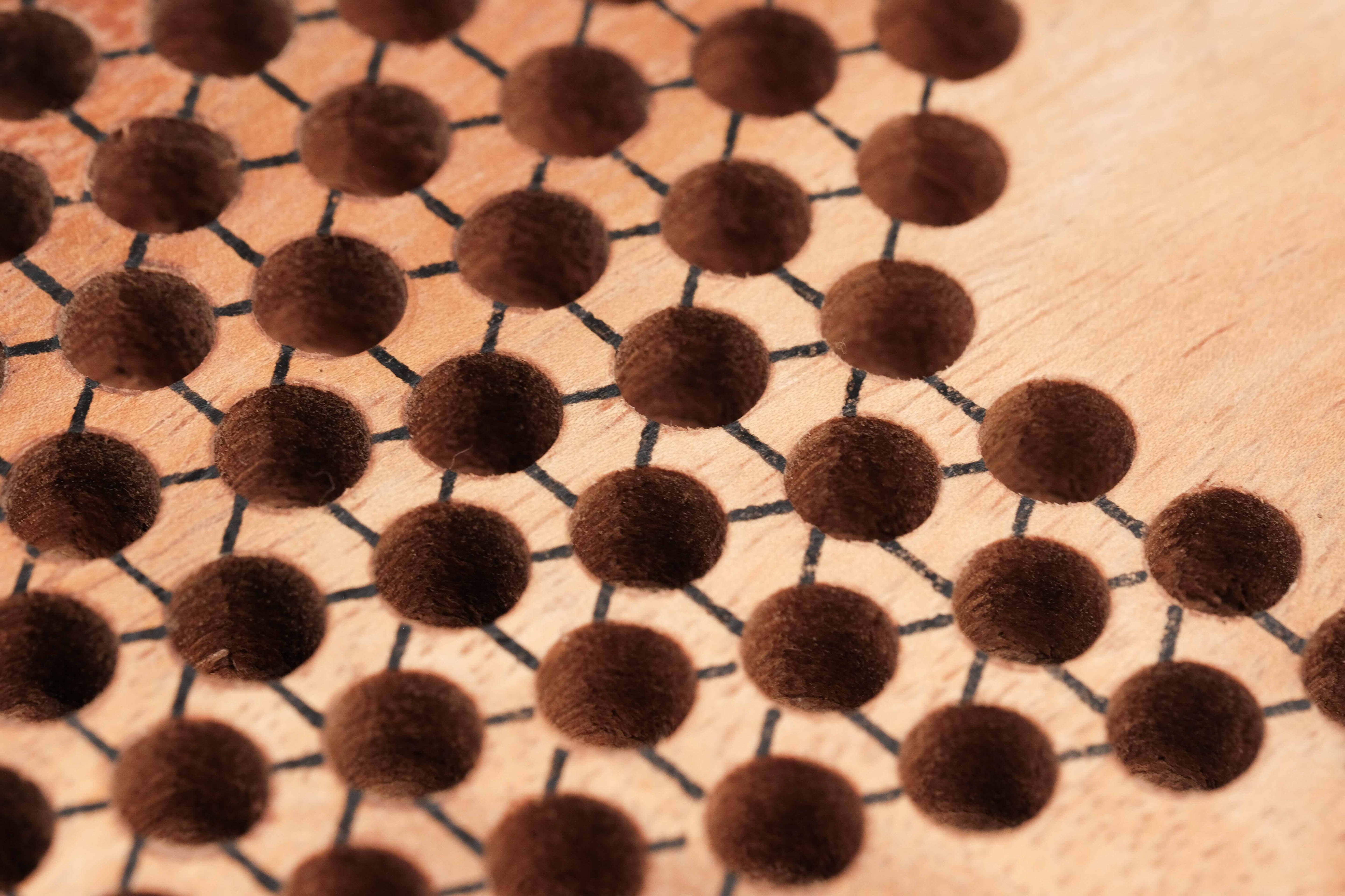 Détail du plateau sérigraphié des Dames Chinoises S