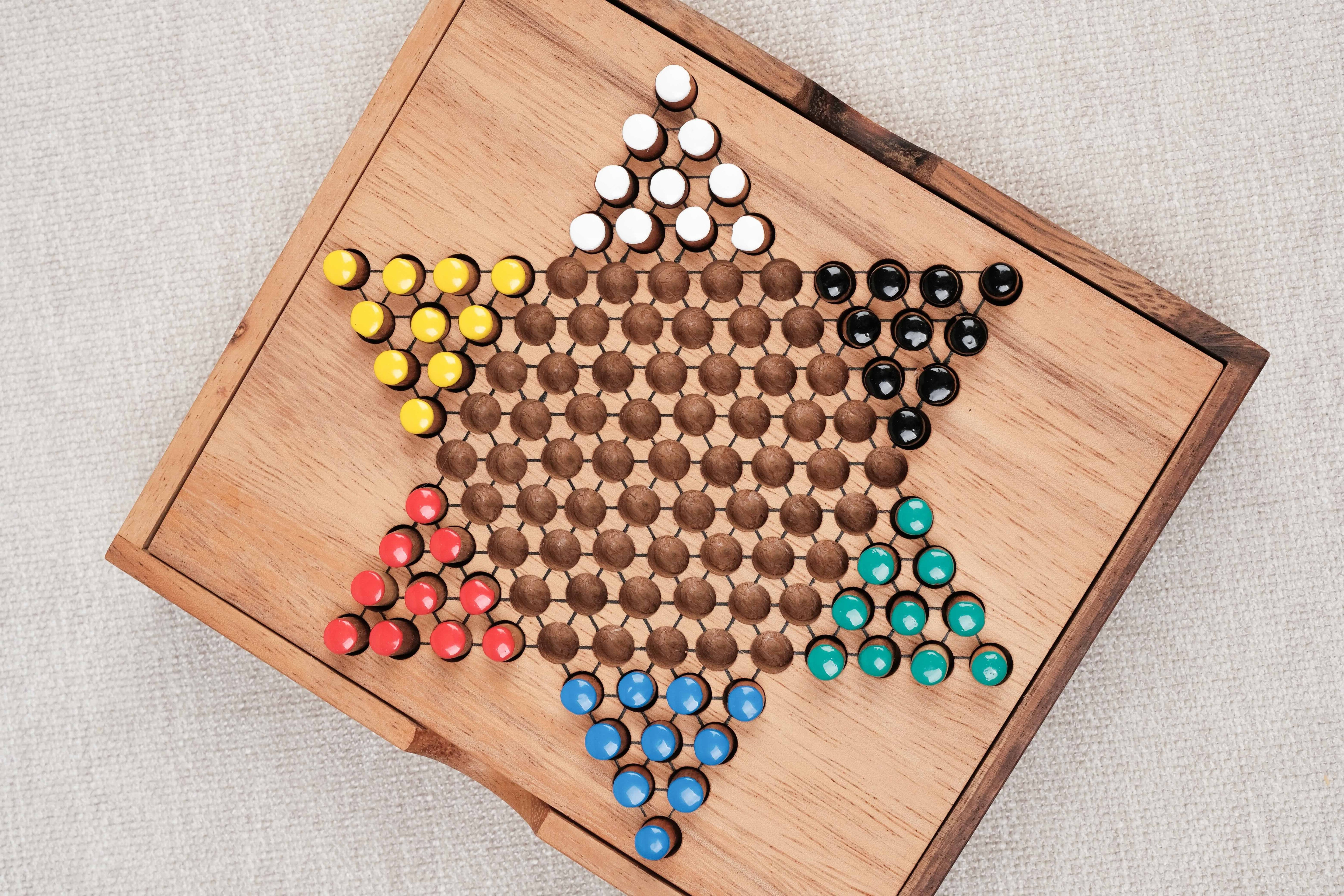 Dames chinoises M en coffret refermable bois d’acacia