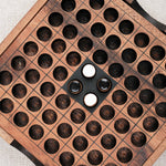 Jeu Othello Reversi en bois – plateau compact avec pions noirs et blancs