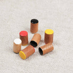 Pions sérigraphiés en bois pour jeu de dames compact