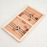 Jeu de Table à élastique en bois avec palets – vue d’ensemble