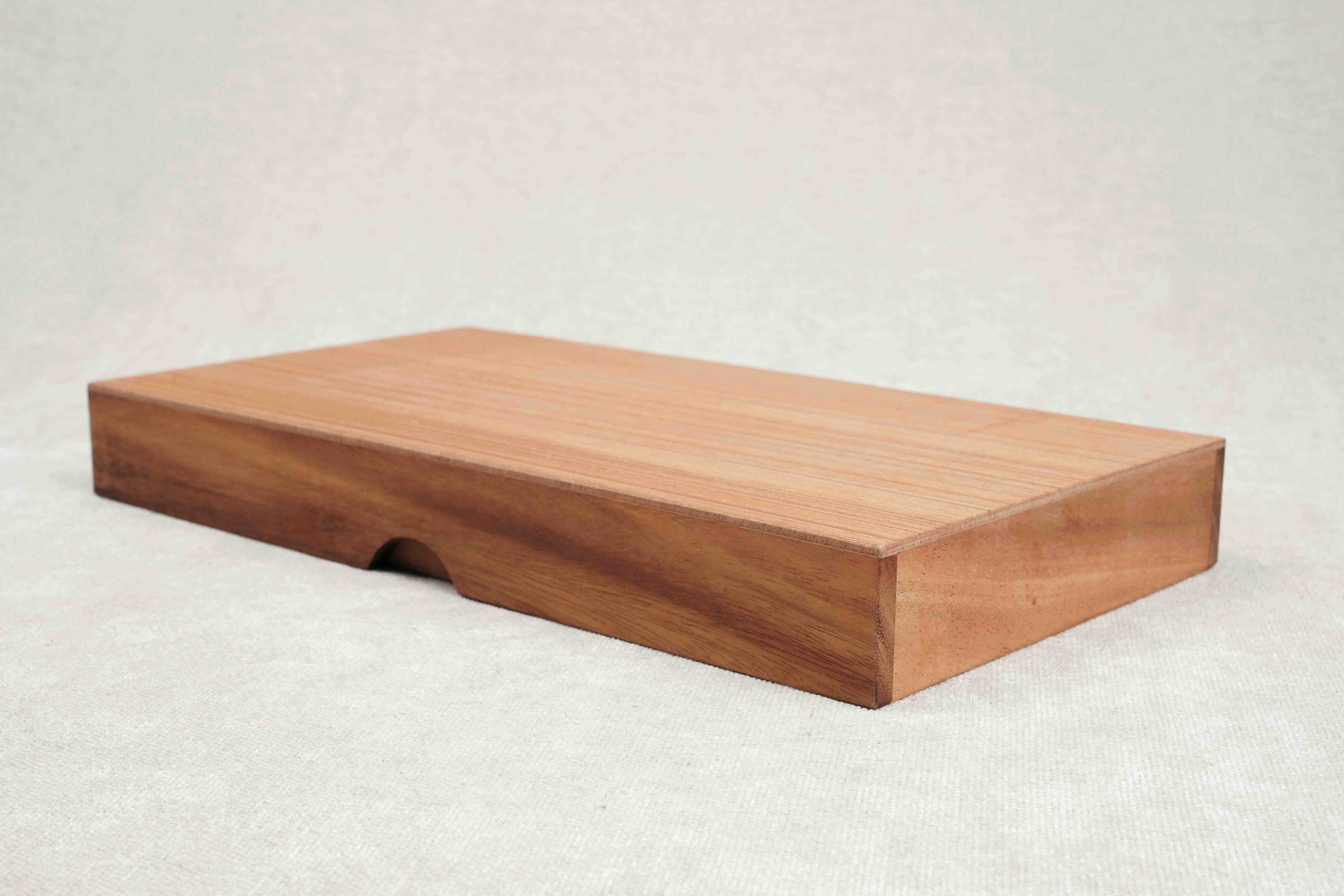 Coffret fermé en bois d’Acacia pour Mah-Jong