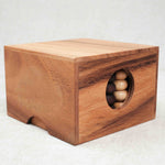 Coffret fermé du Puissance 5 3D en bois massif