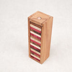 Tour Jenga Couleur M avec coffret bois – blocs rouge, clair et foncé