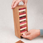 Tour Jenga couleur en coffret bois massif